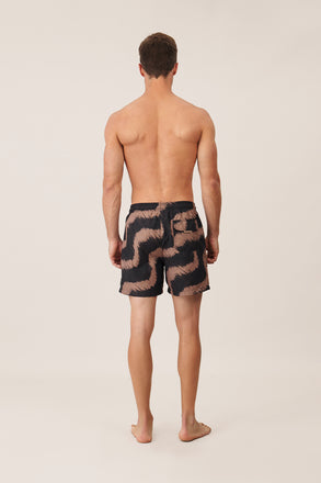 Bloomy Men's Swim Trunk - Mocca Summer