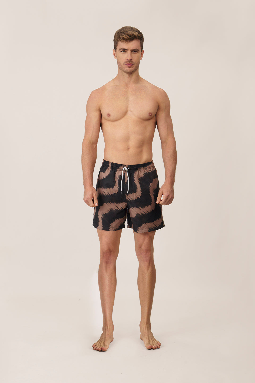 Bloomy Men's Swim Trunk - Mocca Summer – OndadeMar