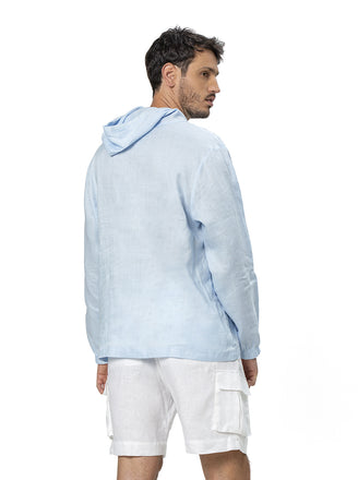 Linen Hoodie - Ondademar Men