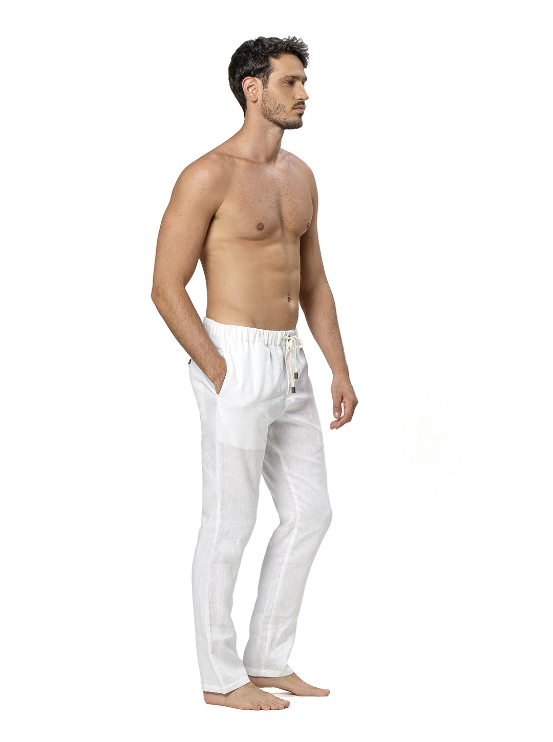 chinese dress ladies Men's Linen Lightweight Pant